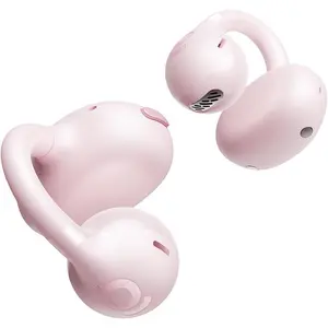 Bass BC1 Open Ear Earbuds Clip- Headphones, Open-Ring Comfort with Tri- Snug Clip,  Sound with SuperBass, 4-Mic Clear Calls, IP55 , 38H Playtime