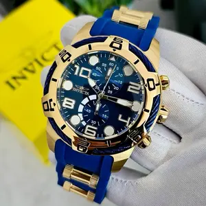 Invicta Men’s Watch - Gold & Blue Watch for men - Brand New - Authentic Invicta