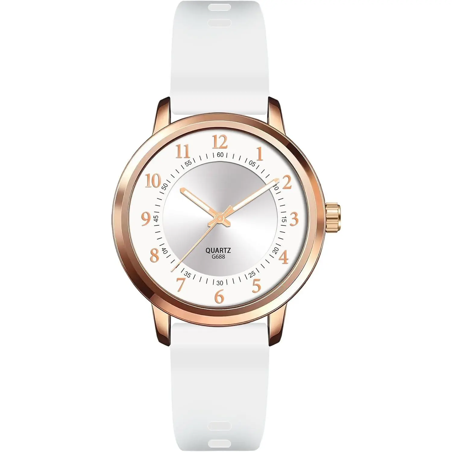 Rose  Watches for Women Ladies Easy Reader Quartz Analog Watches for Nurse  Professionals Students Women