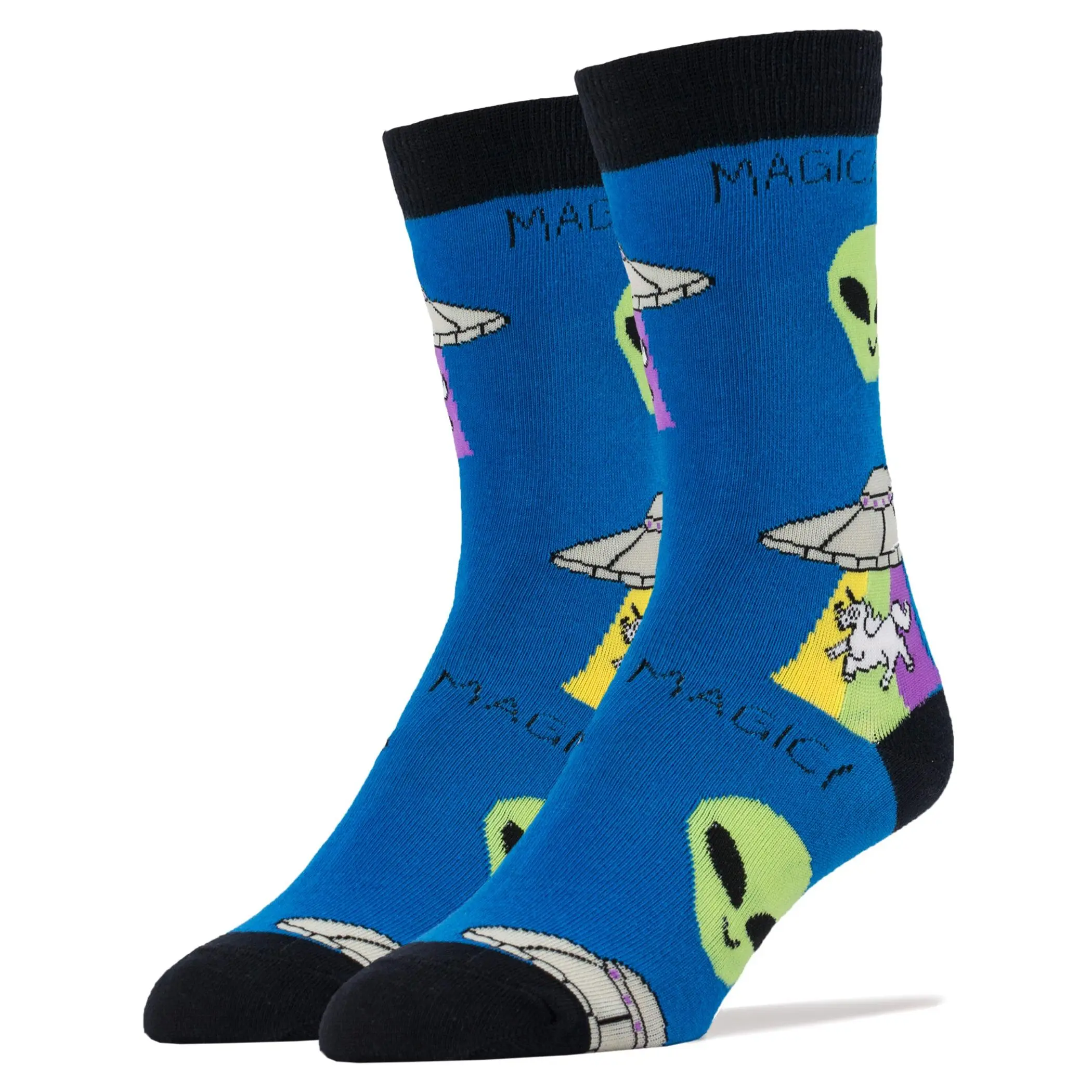Unicorn Abduction Socks
