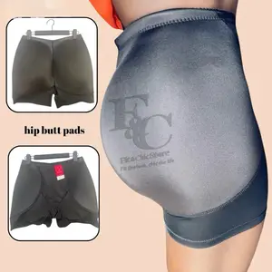 Fit&Chic Store Button Lifter Boyshorts with Hip Butt Pads for Enhanced Shape Support Everyday Wear Shapewear Padded Smooth Compression Basic Style Women'swear Non-Removable Pads Smooth Tummy Shape Shaper Minimalist Design