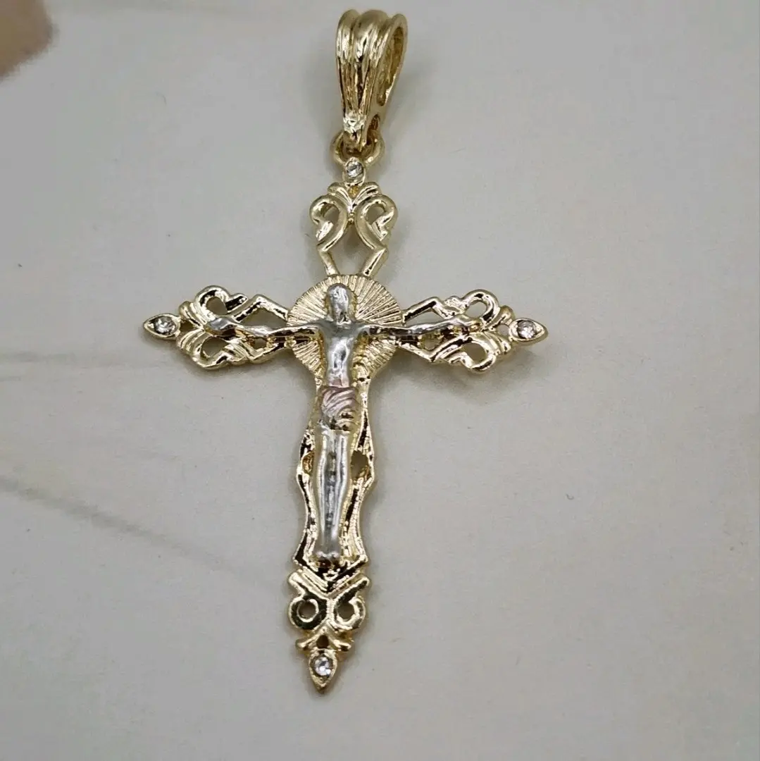 christ On The Cross pendant ONLY Gold-plated