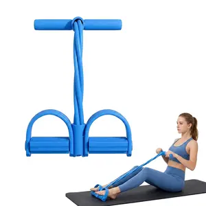 Multi-functional Pedal Resistance Band Trainer – Portable Foot Pedal Fitness Equipment Home Gym Full Body Workout Machine, Exercise Sit-ups, Yoga, Abdominal Training