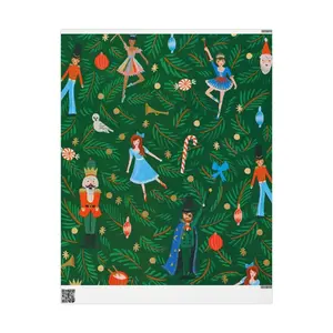 Nutcracker Ballet pattern Wrapping Paper | Christmas gift wrap, holiday ornaments