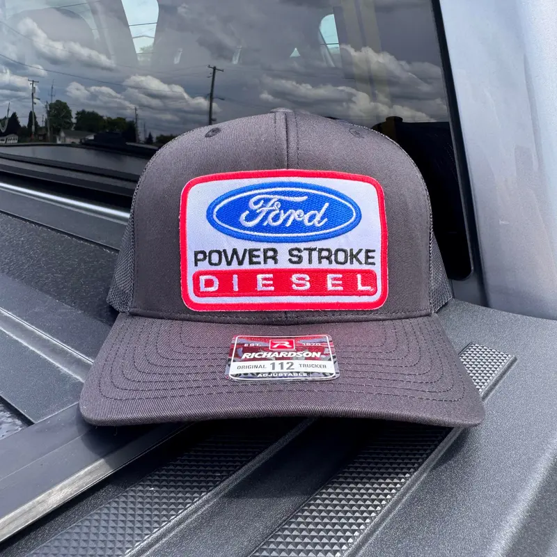 Ford Power Stroke Diesel Flat Bill Snapback Adjustable Snap Replica Patch Customizable Hats Yupoong Snap