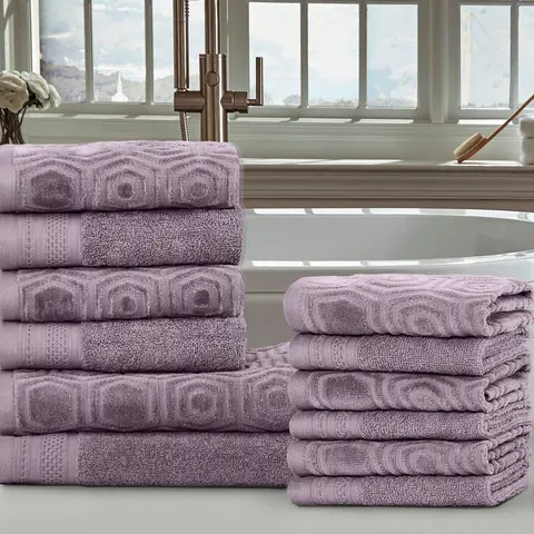 Superior Cotton 12 Piece Ultra Soft Quick Dry Towel Set