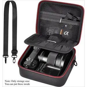 Camera Case for Sony Alpha ZV-E10 Alpha a6400/ a6700/ a6100/ a6000/ a6600/ a6500 Mirrorless Digital Camera, Hard Travel Bag with a Shoulder Strap for Lens & Accessories