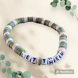 Let Them polymer clay bracelet Candy