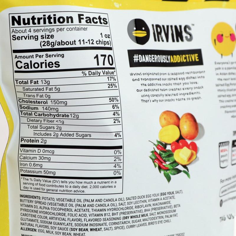 Irvins Salted Egg Snacks –Salmon Skin, Potato Chips Original & Potato Chips Hot Flavors