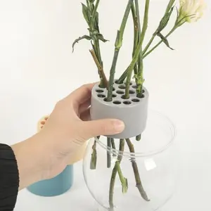 4 Counts Spiral Flower Stem Stands, Reusable Floral Arrangement Supports, Adjustable Size Flower Vase Holders, Fresh Bouquet Fixing Tools