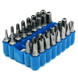 33PCS Torx Bit Hex Spanner Tri-Wing Multi-Function Screwdriver Bits Set with Magnetic Extension Bit Holder - CR-V Steel