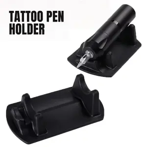 Tattoo Pen Holder, Silicone Tattoo Machine Stand, Suitable for Eyebrow and Tattoo Machine Accessories, Non-Slip, Portable, Lightweight, Easy to Clean