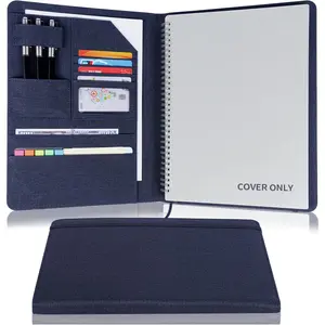Waterproof Planner Cover Portfolio Organizer for Rocketbook Smart Notebook, Fits A4/Letter Size (8.5x11 Inch), Ideal for Professional Academic & Office Use, Blue