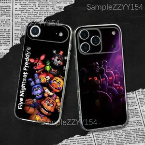 FNAF F-Five N-Nights at Freddy's iPhone Case for 17, 16, 15, 14, 13, 12, 11 Pro, Max, Plus, X, XS, XR, SE4, E Mini - TPU Material, Full Coverage Protection, Personalized Cartoon Design Protective Animal Colorful Smartphone Cellphone Casing Shockproof