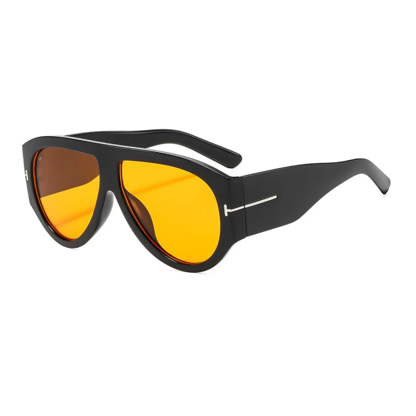 Orange lens oversized sunglasses
