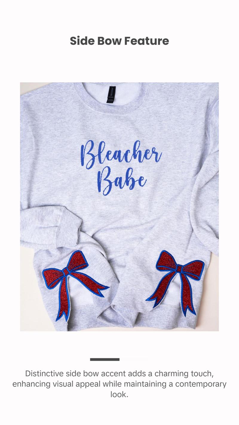 8.95 MONOGRAM FOR YOU DESIGN IT SIDE BOW SWEATSHIRT Womenswear Hoodie Crewneck Pullover Casual Tops Winter