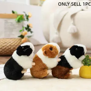 Cute Hamster Dutch Pig Plush Toy, Adorable Multicolor Small Animal Stuffed Doll, Cuddly Stuffed Animal, Mini Pocket Toy Gift for Friends Birthday Festival