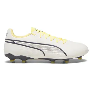PUMA Mens King Pro Soccer Cleats Cleated, Firm Ground - Off White