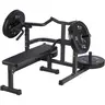 Heavy-Duty Steel Home Gym Chest Press Machine - Adjustable Flat Bench, Dual Independent Arms, Smooth Bearings, Weight Plate Compatibility, Fitness at Home, Safety First for Strength Training Customizable Workouts