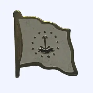 Rhode Island Pin - Representing the Rhode Island Flag with Its Unique Design
