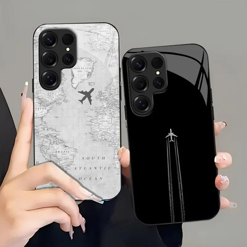 Suitable for [Galaxy S25 Ultra] high-end phone case🤩，a wide variety of airplane designs are available, offering a sophisticated and minimalist aesthetic，drop-resistant and fingerprint-proof YM99