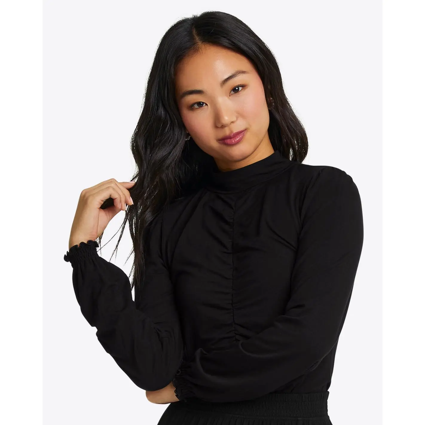 Knit Turtleneck in Black