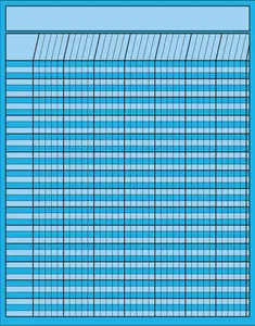 Laminated Incentive Chart - Vertical Blue