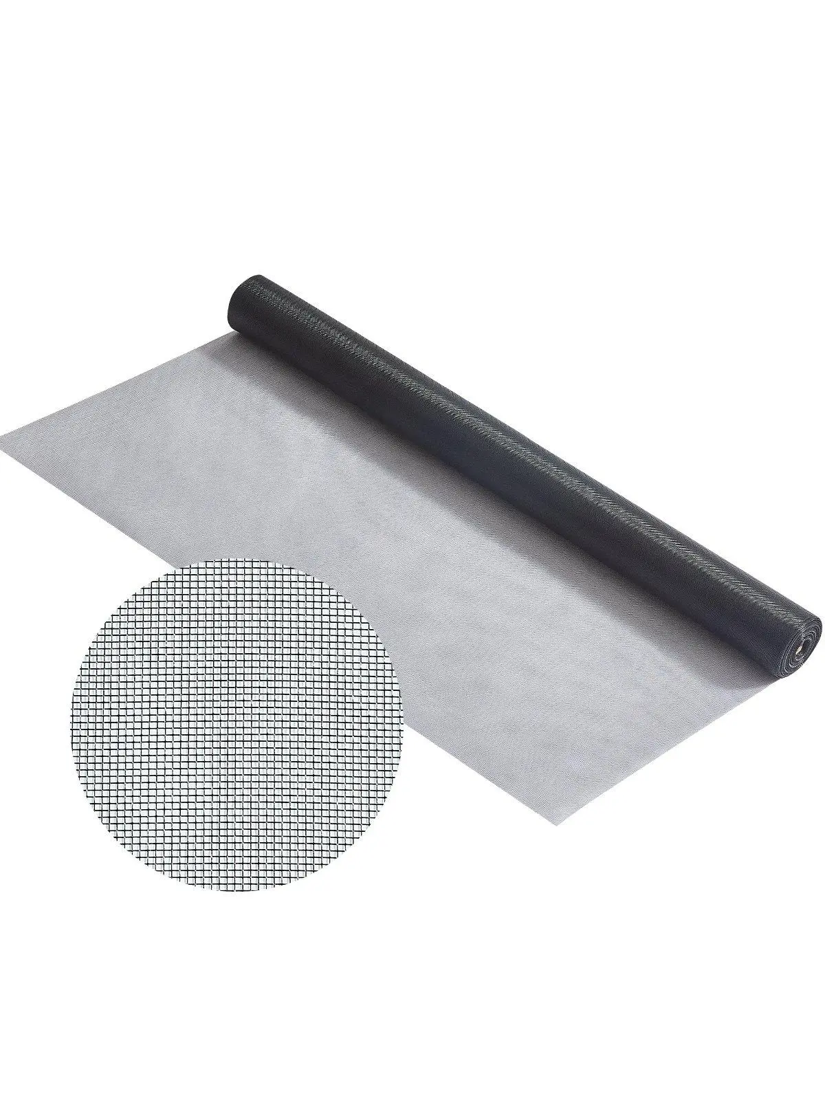 【summerfinds】VEVOR Window Screen Replacement, 100 ft x 48 in 18x16 Woven Fine Mesh, DIY Adjustable for Swimming Pools, Outdoor Kitchens