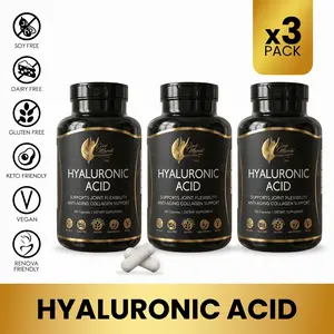 3 Bottles of Coco March N.M.D Hyaluronic Acid Health Supplement - Up to 180 Servings per Bottle - 6 month supply