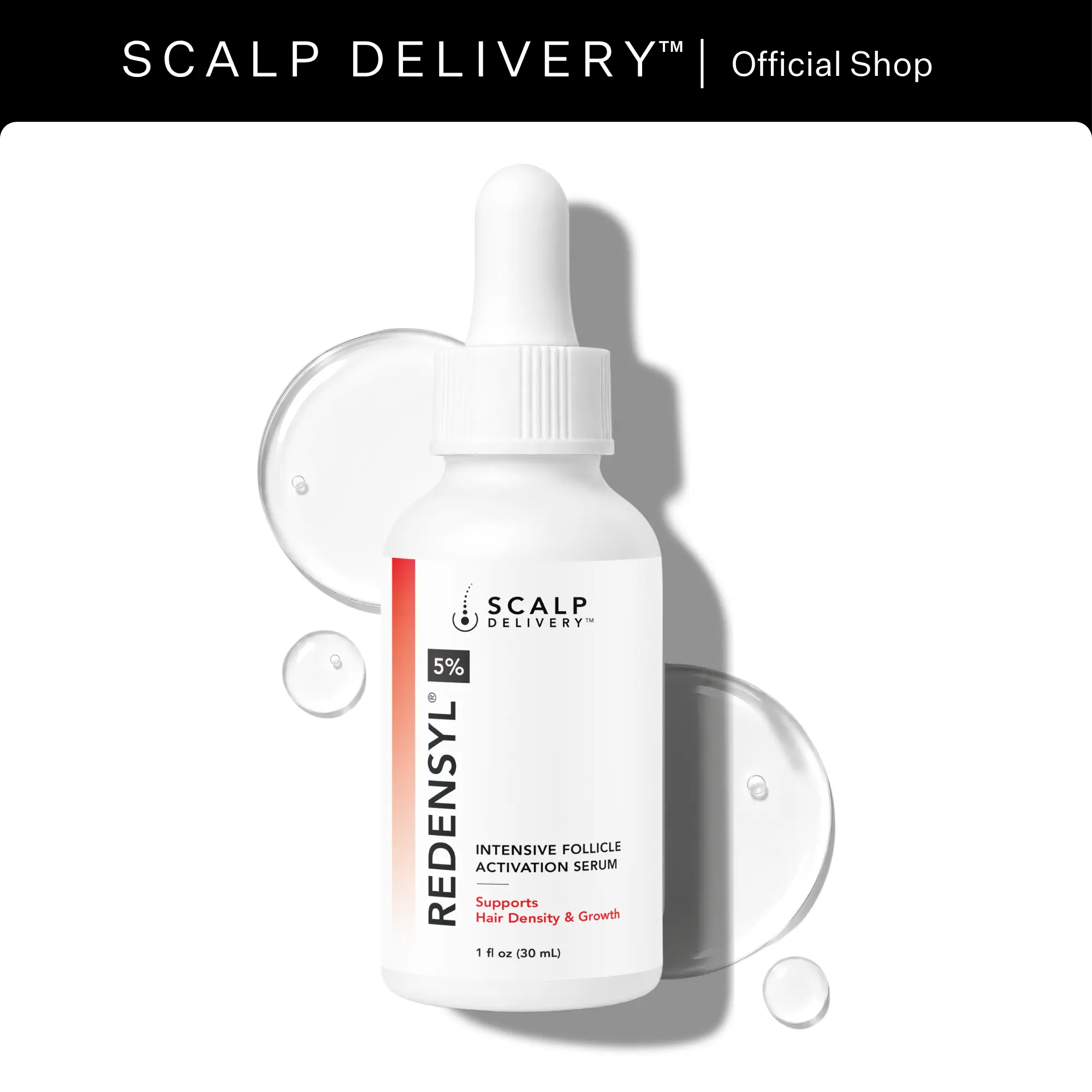 Scalp Delivery 5% Redensyl Multi-Peptide Hair Growth Serum for Thicker, Fuller-Looking Hair - Haircare Oil for Thinning Hair & Scalp Health | DHT Blocking Formula