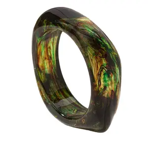 Nala Acrylic Bangle Stackable Bracelet Modern Fashion Accessories