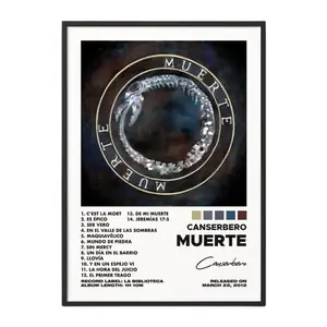 Canserbero - Muerte Album Poster No Frame / Album Cover Poster / Music Gift / Music Wall Decor / Album Art / Decor Home