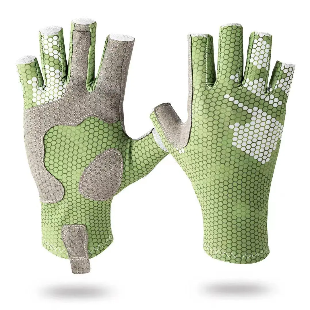 Anti-Slip Wear-Resistant Fishing Gloves, Sport Fishing Accessory, Fishing Gear Accessories for Men and Women, UV Protection for Sailing, Kayaking, Paddle Boarding, Boating Accessories, Fishing Stuff
