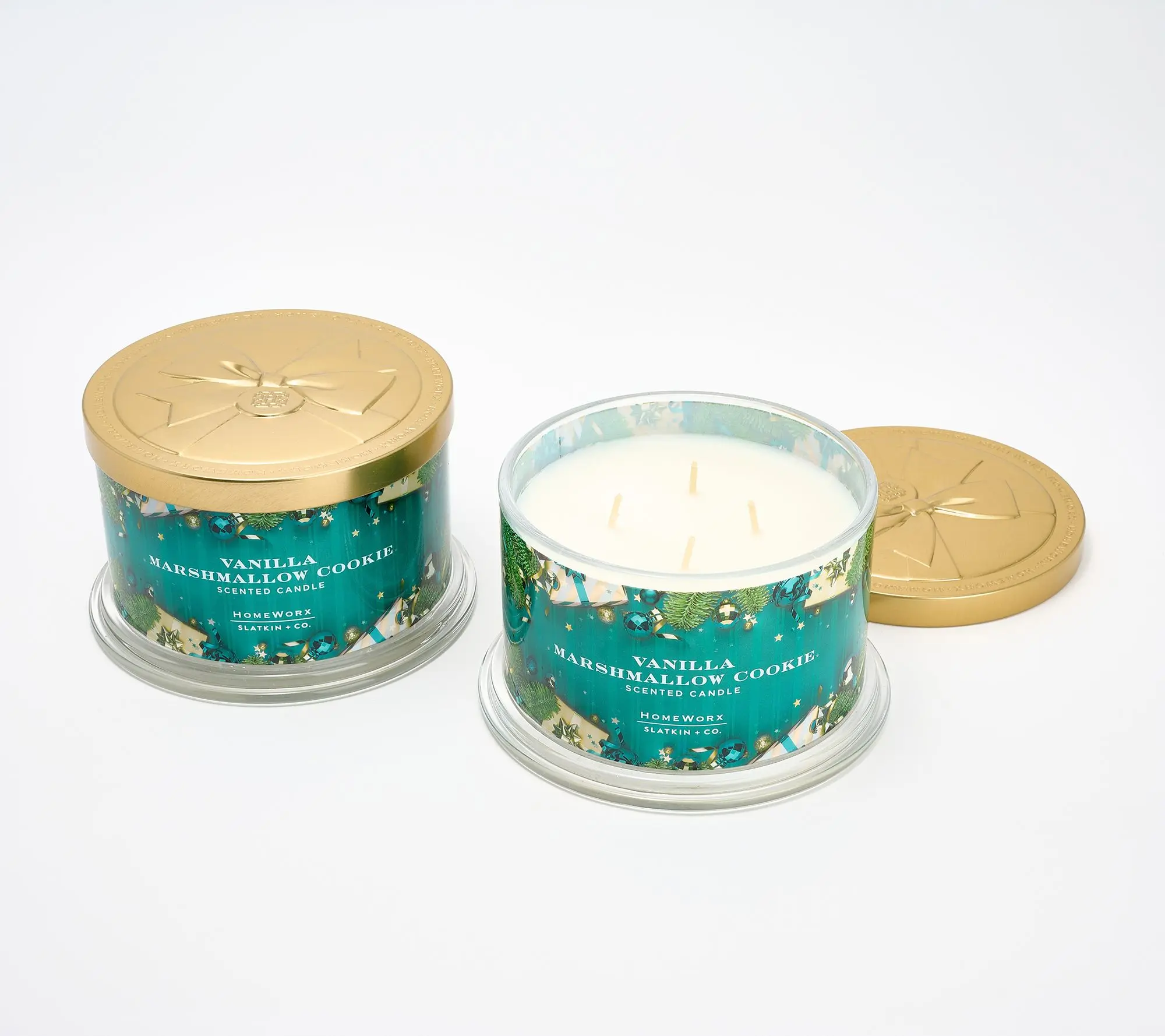 HomeWorx by Slatkin + Co. S/2 18oz Fa La La La Candles HomeWorx by Slatkin + Co. S/2 18oz Fa La La La Candles
