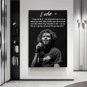 J Cole Poster Music Poster Hip Hop Rapper Poster