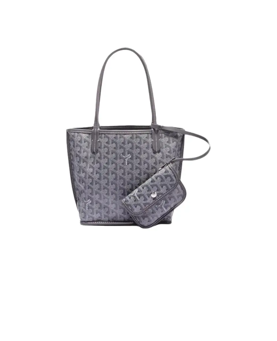 Pre-owned Goyard Anjou Tote Grey Mini