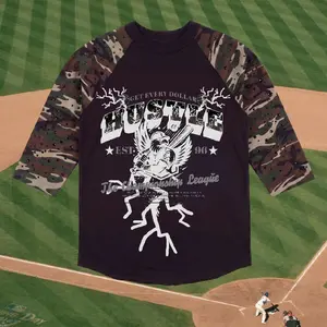 'Hustle University' Graphic Baseball T-Shirt, Casual Cotton Tees for Men and Women