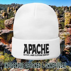Apache Tribe Embroidered  Beanie - Honoring First Nations, Inuit, Native American Indigenous Cultures