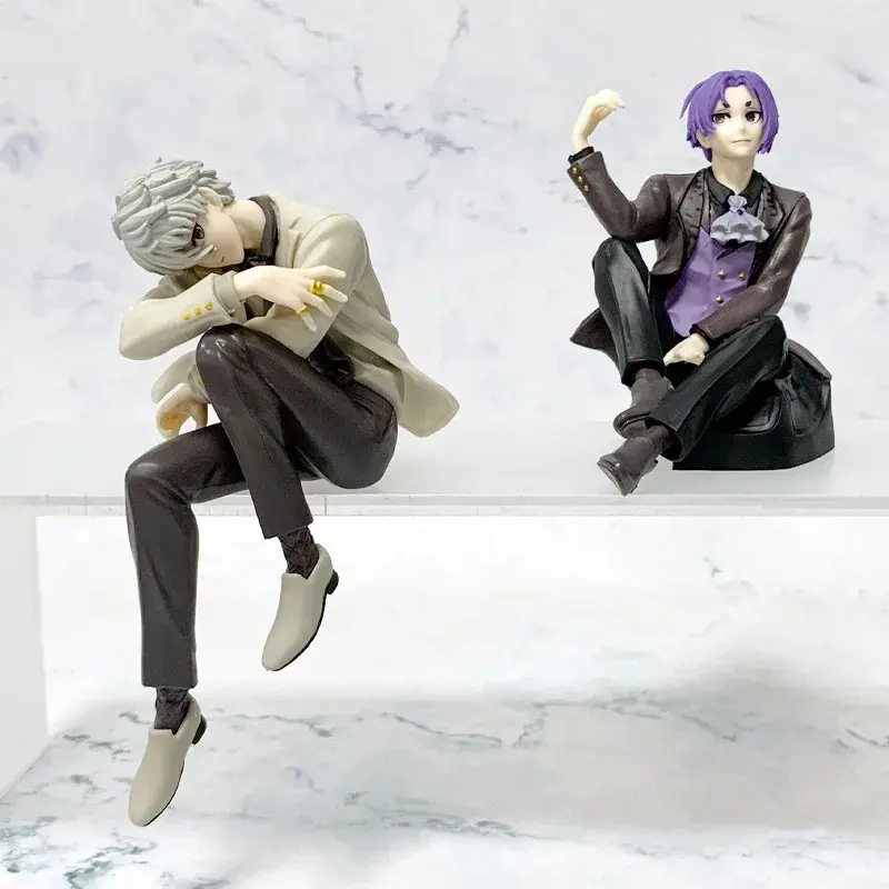 Anime Reo Mikage & Seishiro Nagi Sitting-Pose "Noodle Cup Lid" Figure — Trendy Toy, Decorative Ornament, Fan Collectible