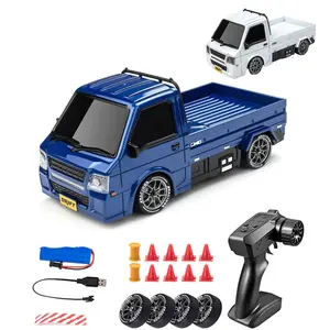 1: 24 scale remote control mini, light truck, four-wheel drive off-road design, built-in LED lights, ideal gift for adult boys and girls' birthdays and Easter.