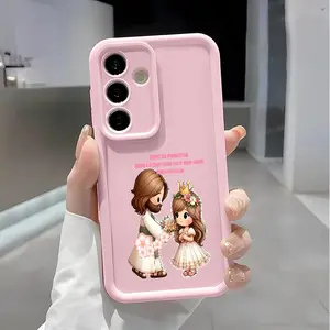Jesus and little girl Soft&Flexible TPU Silicone Phone Case For Galaxy S26 Ultra S25 Edge S24 FE S23 S22 S21 Plus A13 A14 A15 A16 A17 A33 A34 A35 A36 A52 A53 A54 NOTE20 Durable|Shockproof|Full Camera Protection|Anti-Fingerprint