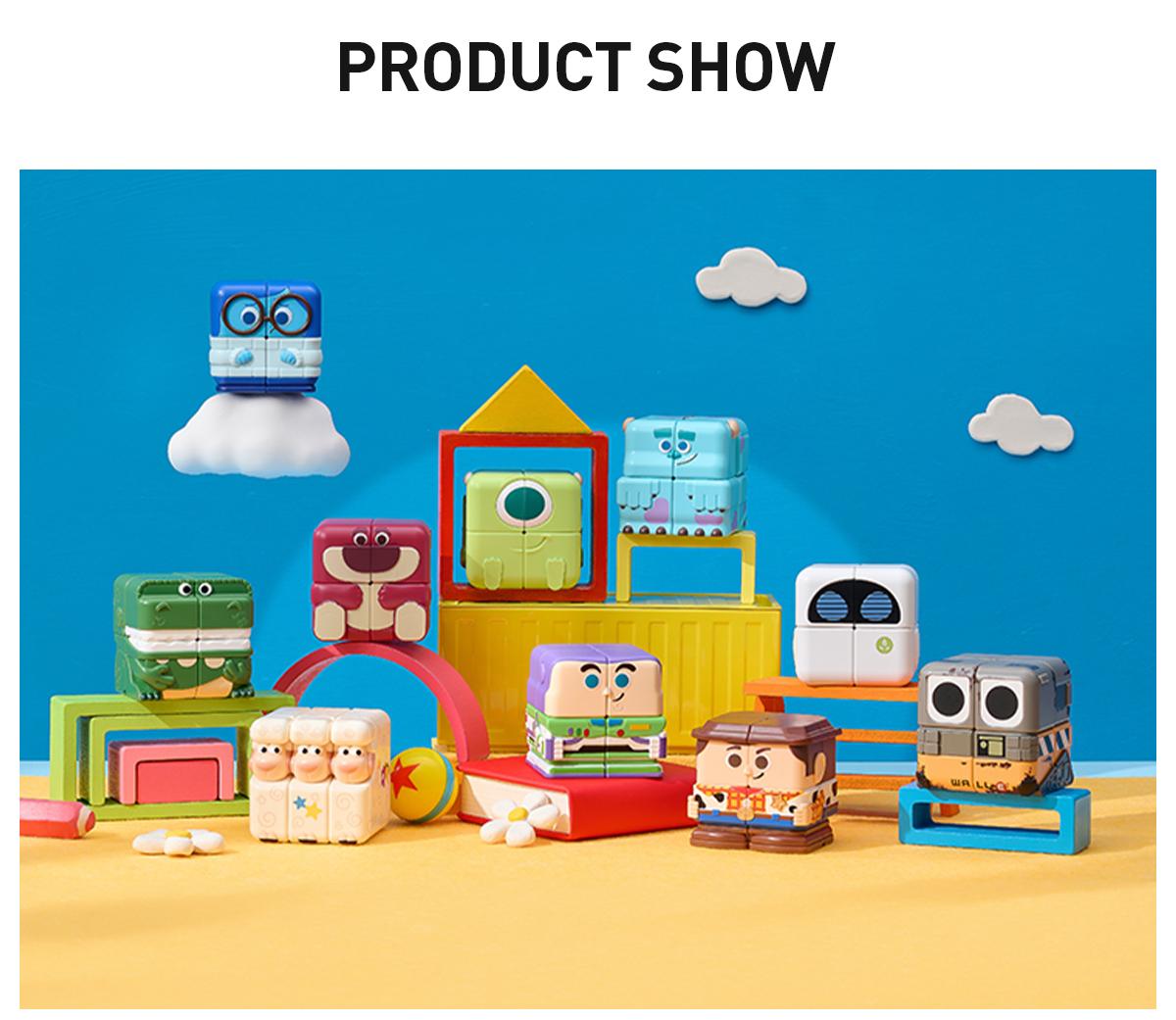 [POP NOW] POP MART Disney/Pixar POP CUBE CUBIEC Series Figures Blind Box，Whole Set LABUBU Fun Toy