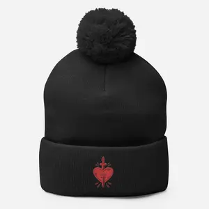 ‘Damaged’ Pom-Pom Beanie