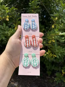Framed Sea Life Dangle Earrings