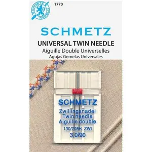 Schmetz Size 3.90/90 Twin Universal Sewing Machine Needles 1770 130/705H 15x