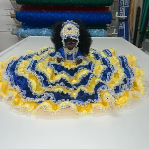 Hermosa muñeca Espiritual con representación de las dos aguas 14”inches Masks Multicolor