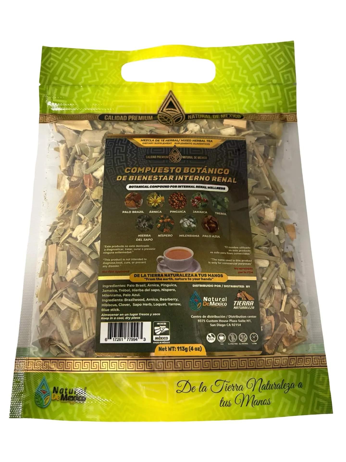 Compuesto Riñosan Herb Herbal Te Tea 4 oz.-113g Natural Mexican Herb Hierba Wild Crafted