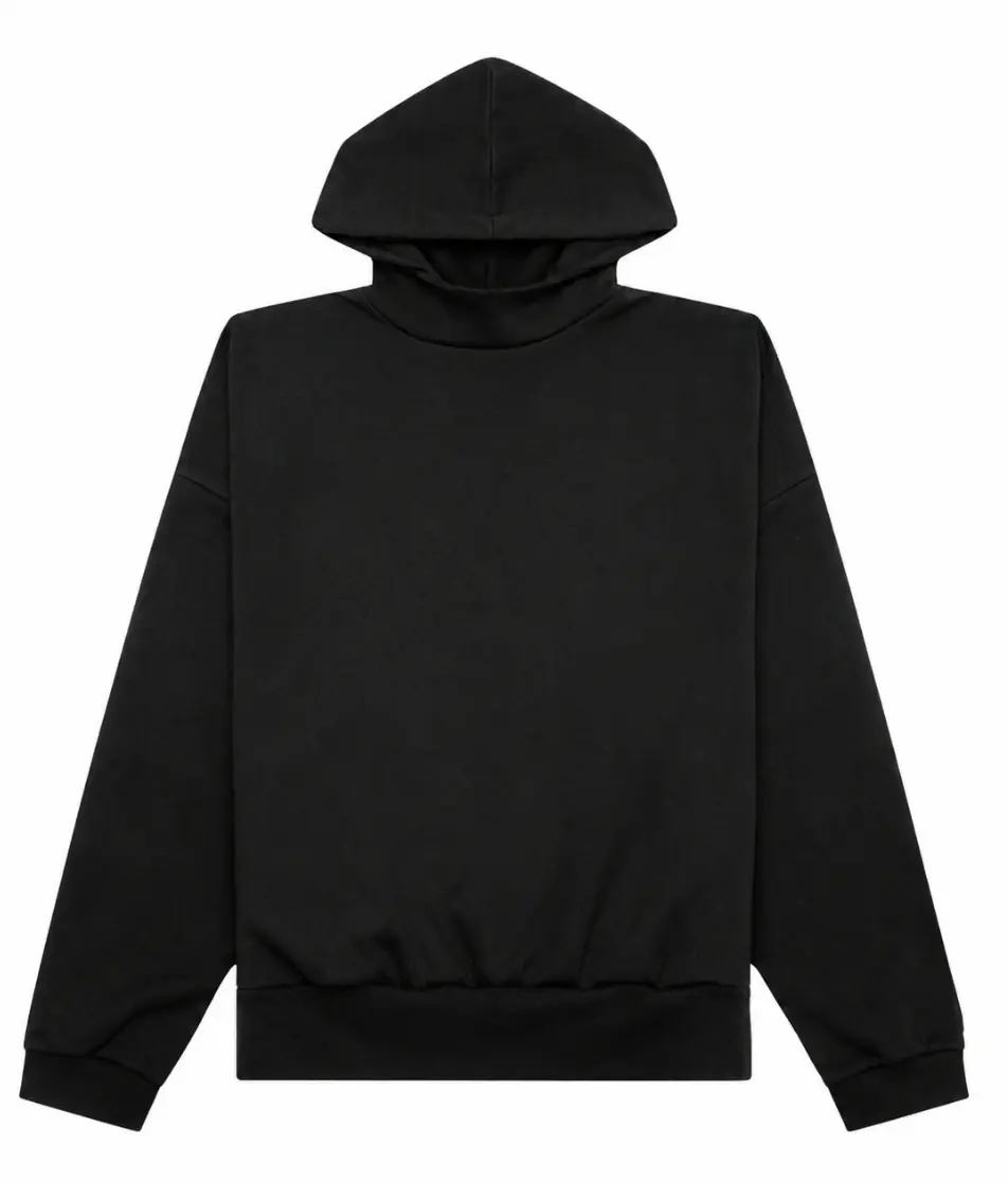 (FW23)JET BLACK CREWNECK HOODIE 078 HALF SIZE OVERSIZED FIT 192BT232050F
