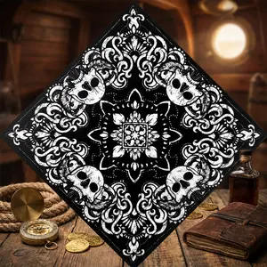 Unisex Super Soft Cotton Bandana - 22 Inch Large Cowboy Handkerchief Single Pack with Nice Package Perfect for Outdoor Activities Fashion Accessory Daily Wear Lightweight Breathable Comfortable Design