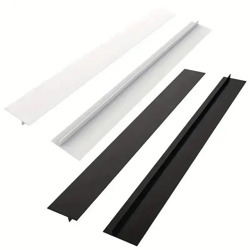 Silicone Kitchen Stove Counter Gap Cover Long & Wide Gap Filler  Seals Spills Between Counters, Stovetops, Washing Machines, Oven, Washer, Dryer - Heat-Resistant and Easy Clean (White)